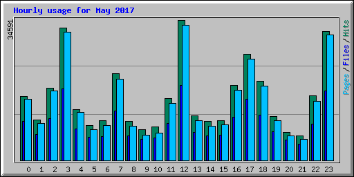 Hourly usage for May 2017